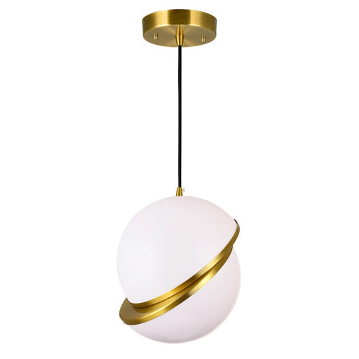 CWI Lighting Gemini 1 Light Mini Pendant, Brass