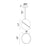 CWI Lighting Gemini 1 Light Mini Pendant, Brass