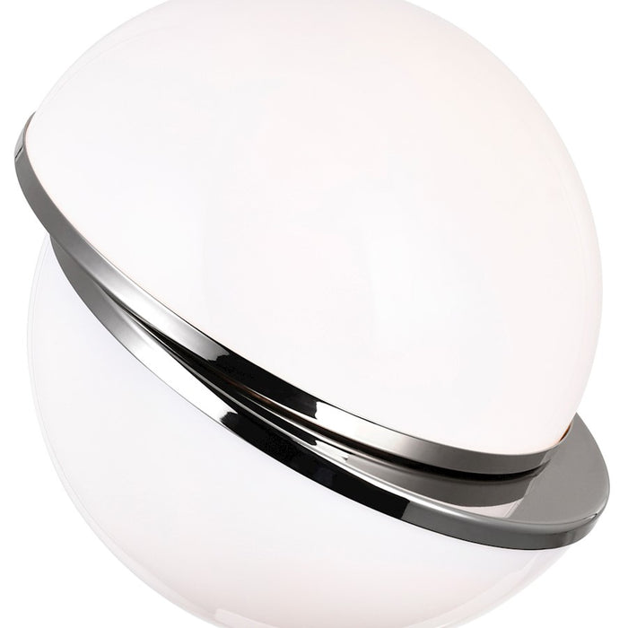 CWI Lighting Gemini 1 Light Pendant, Polished Nickel