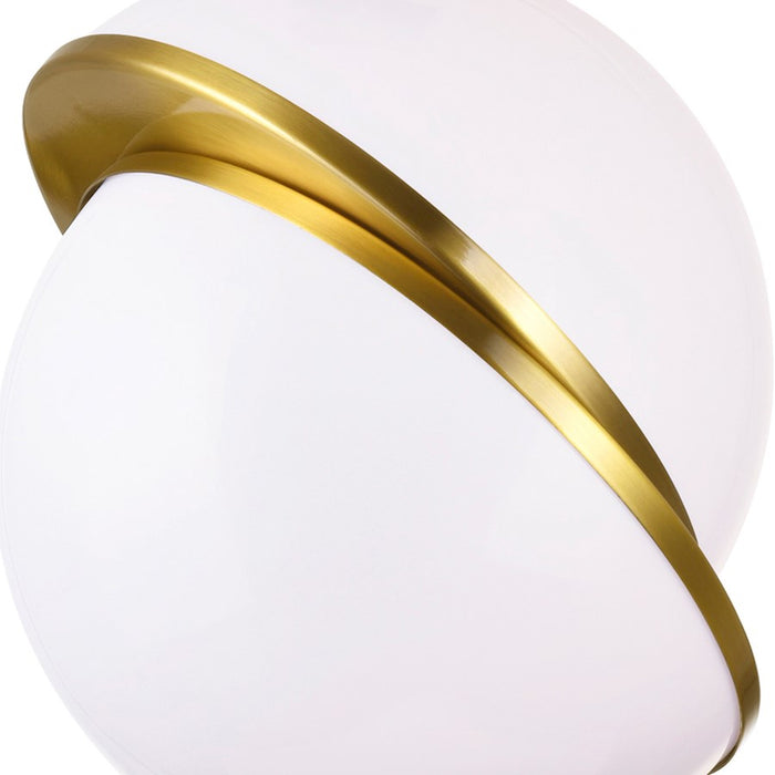 CWI Lighting Gemini 1 Light Pendant, Brass