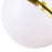 CWI Lighting Gemini 1 Light Pendant, Brass