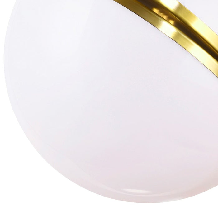 CWI Lighting Gemini 1 Light Pendant, Brass