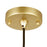 CWI Da Vinci 1 Light Mini Pendant, Medallion Gold/Frosted