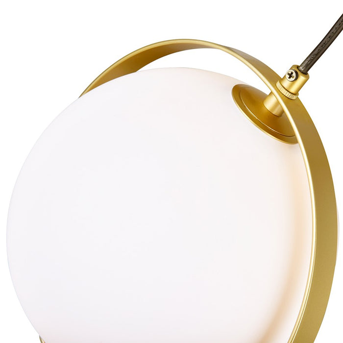 CWI Da Vinci 3 Light Pendant, Medallion Gold/Frosted