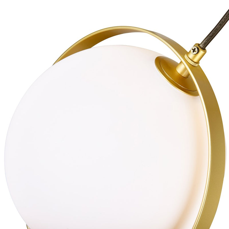 CWI Da Vinci 6 Light Pendant, Medallion Gold/Frosted