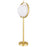 CWI Da Vinci 1 Light Table Lamp, Medallion Gold/Frosted