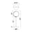 CWI Da Vinci 1 Light Table Lamp, Medallion Gold/Frosted