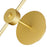 CWI Da Vinci 1 Light Wall Light, Medallion Gold/Frosted