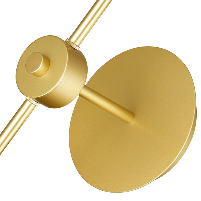 CWI Da Vinci 1 Light Wall Light, Medallion Gold/Frosted