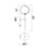 CWI Da Vinci 1 Light Wall Light, Medallion Gold/Frosted