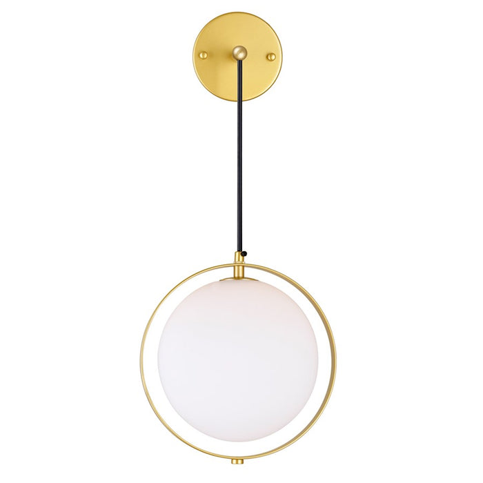 CWI Lighting Da Vinci 1 Light Wall Light, Medallion Gold/Frosted