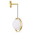 CWI Lighting Da Vinci 1 Light Wall Light, Medallion Gold/Frosted