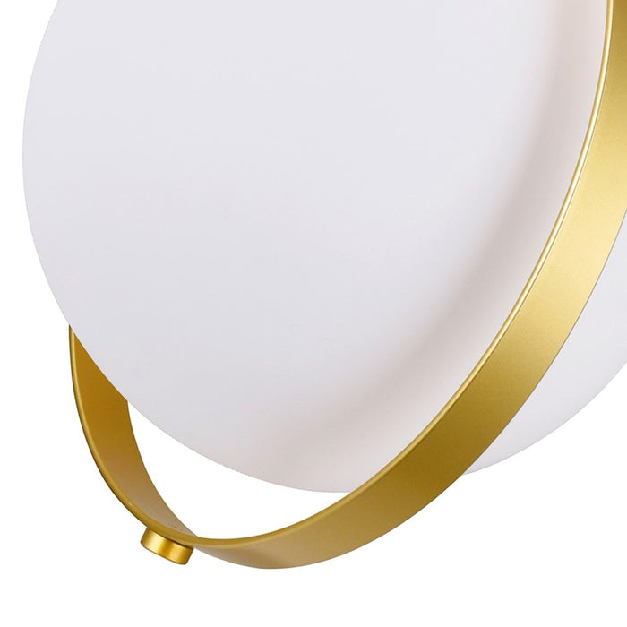 CWI Lighting Da Vinci 1 Light Wall Light, Medallion Gold/Frosted