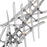 CWI Lighting Icicle 5 Light Mini Chandelier, Chrome/Clear