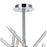 CWI Lighting Icicle 5 Light Mini Chandelier, Chrome/Clear