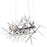 CWI Lighting Icicle 9 Light Chandelier, Chrome/Clear