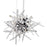 CWI Lighting Icicle 9 Light Chandelier, Chrome/Clear