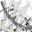 CWI Lighting Icicle 10 Light Chandelier, Chrome/Clear