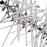 CWI Lighting Icicle 10 Light Chandelier, Chrome/Clear