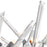 CWI Lighting Icicle 10 Light Chandelier, Chrome/Clear