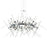 CWI Lighting Icicle 12 Light 42" Chandelier, Chrome/Clear