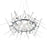 CWI Lighting Icicle 12 Light 42" Chandelier, Chrome/Clear