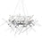 CWI Lighting Icicle 12 Light 42" Chandelier, Chrome/Clear