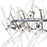CWI Lighting Icicle 12 Light 42" Chandelier, Chrome/Clear