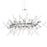 CWI Lighting Icicle 12 Light 43" Chandelier, Chrome/Clear