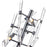 CWI Lighting Icicle 3 Light Table Lamp, Chrome/Clear