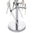 CWI Lighting Icicle 3 Light Table Lamp, Chrome/Clear
