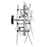 CWI Lighting Icicle 3 Light Wall Light, Chrome/Clear