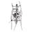 CWI Lighting Icicle 3 Light Wall Light, Chrome/Clear