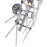 CWI Lighting Icicle 3 Light Wall Light, Chrome/Clear