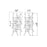 CWI Lighting Icicle 3 Light Wall Light, Chrome/Clear