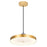 CWI Lighting Saleen Pendant, Sun Gold/Black