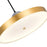 CWI Lighting Saleen Pendant, Sun Gold/Black