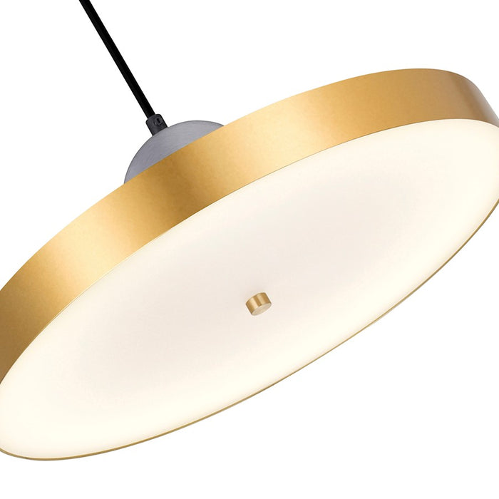 CWI Lighting Saleen Pendant, Sun Gold/Black