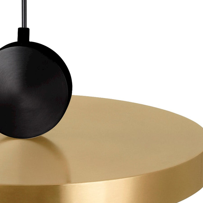 CWI Lighting Saleen Pendant, Sun Gold/Black