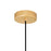 CWI Lighting Saleen 4" Mini Pendant, Sun Gold/Black