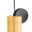 CWI Lighting Saleen 6" Mini Pendant, Sun Gold/Black