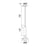CWI Lighting Saleen 6" Mini Pendant, Sun Gold/Black