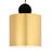 CWI Lighting Saleen 9" Mini Pendant, Sun Gold/Black