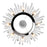 CWI Lighting Thorns 8 Light Chandelier, Polished Nickel