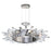 CWI Lighting Thorns 8 Light Chandelier, Polished Nickel