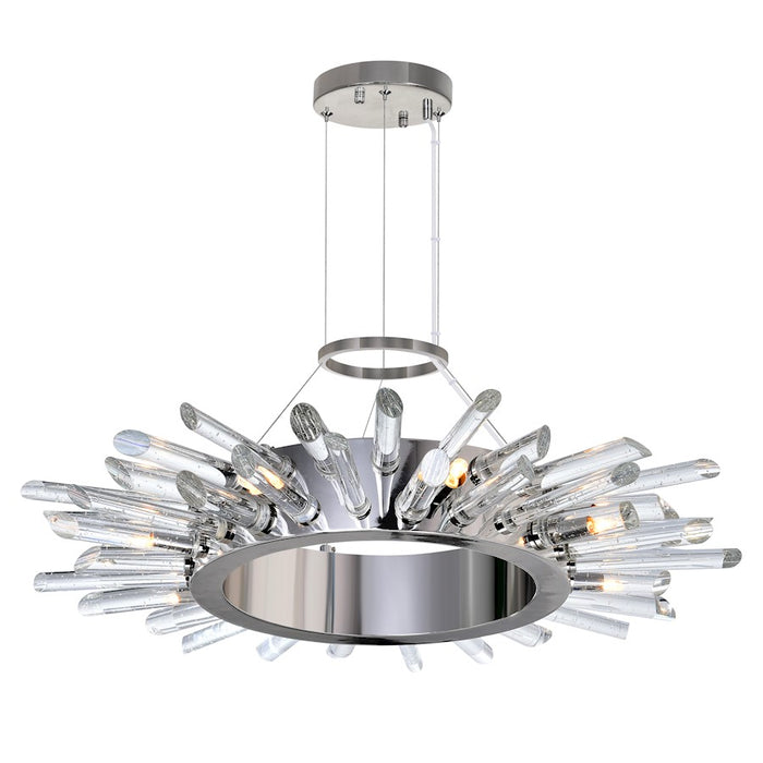 CWI Lighting Thorns 8 Light Chandelier, Polished Nickel