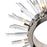 CWI Lighting Thorns 8 Light Chandelier, Polished Nickel