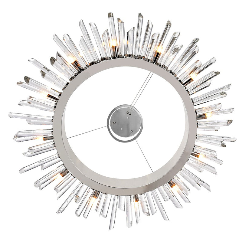 CWI Lighting Thorns 12 Light Chandelier, Polished Nickel