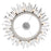 CWI Lighting Thorns 12 Light Chandelier, Polished Nickel
