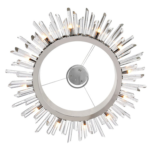 CWI Lighting Thorns 12 Light Chandelier, Polished Nickel